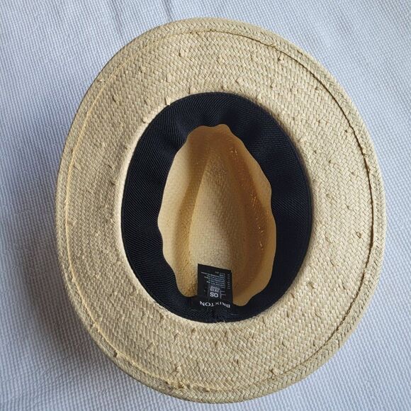 BRIXTON Women's Natural Valley Sun Hat One Size Fedora Straw Packable - Picture 4 of 8